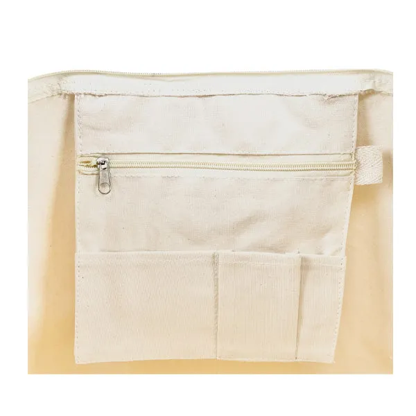 12 Oz. Cotton Canvas Organic Zipper Top Tote Bag (Q591211)