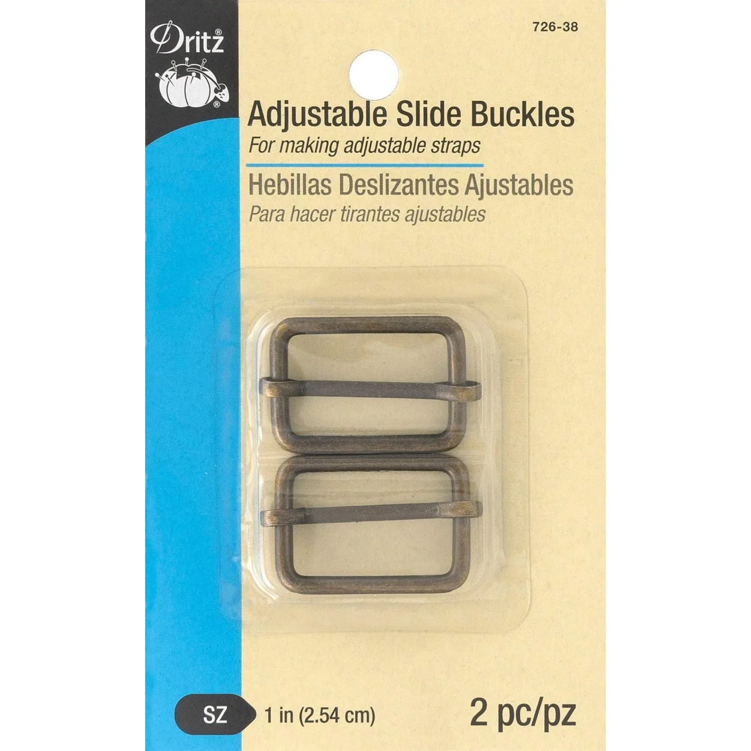 Adjustable Slide Buckles - Gold