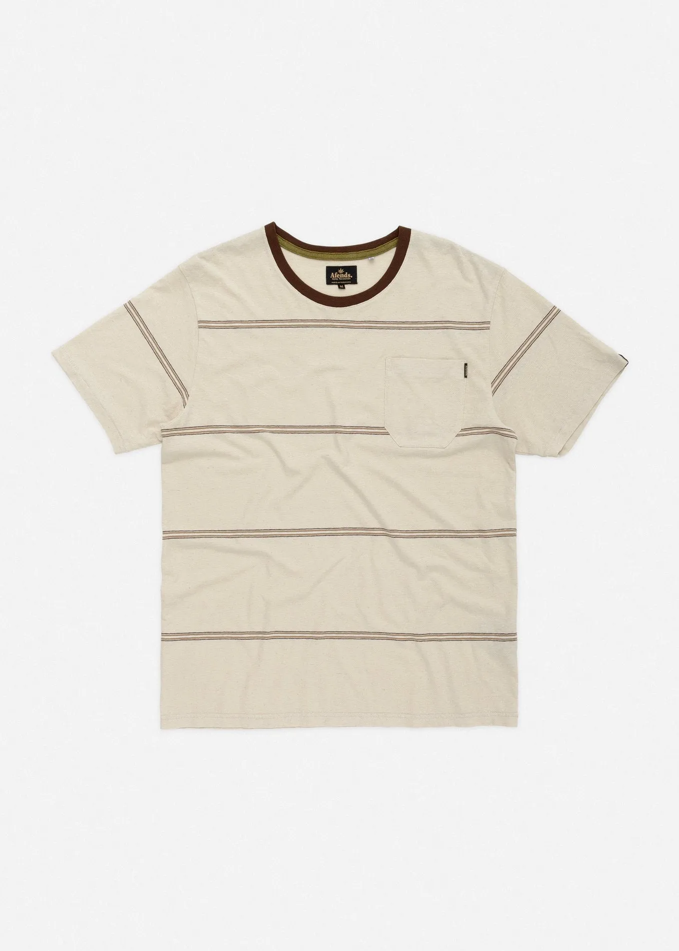 Afends Mens Subtropics - Hemp Standard Fit Pocket Tee