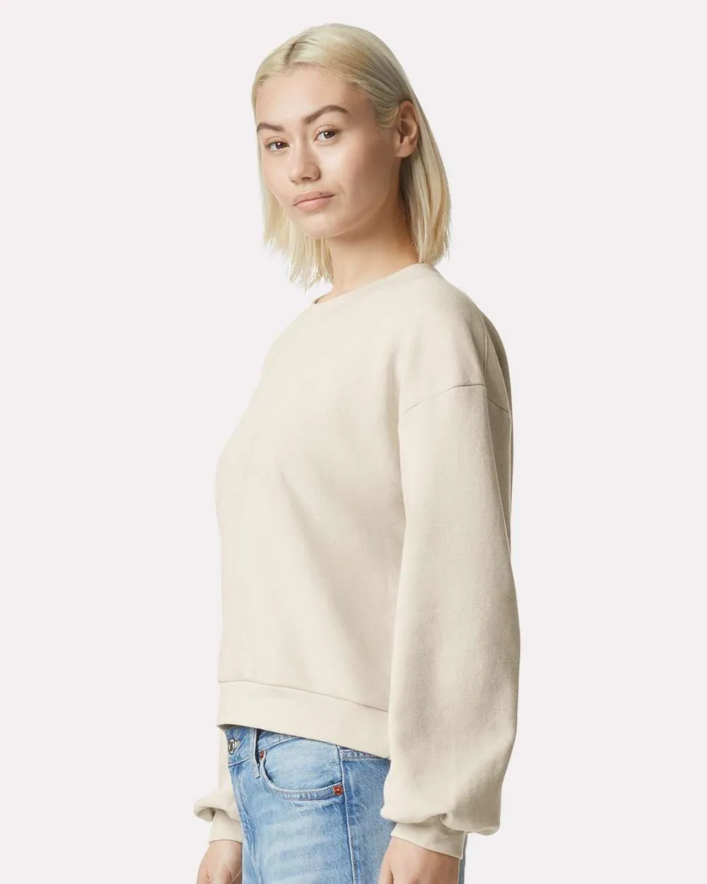 American Apparel ReFlex Women's Fleece Crewneck Sweatshirt RF494