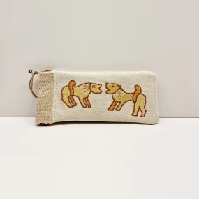 Bayeux Tapestry Embroidered Glasses Pouch