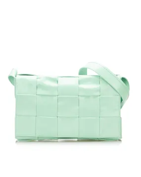 Bottega Veneta Cassette Crossbody Bag in Mint Green