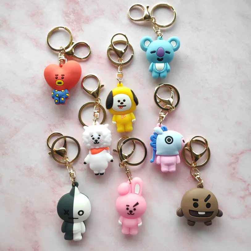 BTS Band Chimmy  | Silicone 3D | Keychain