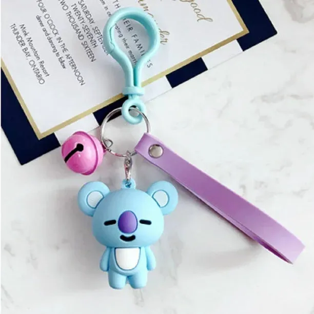 BTS Band Koya | Silicone 3D Lanyard | Keychain