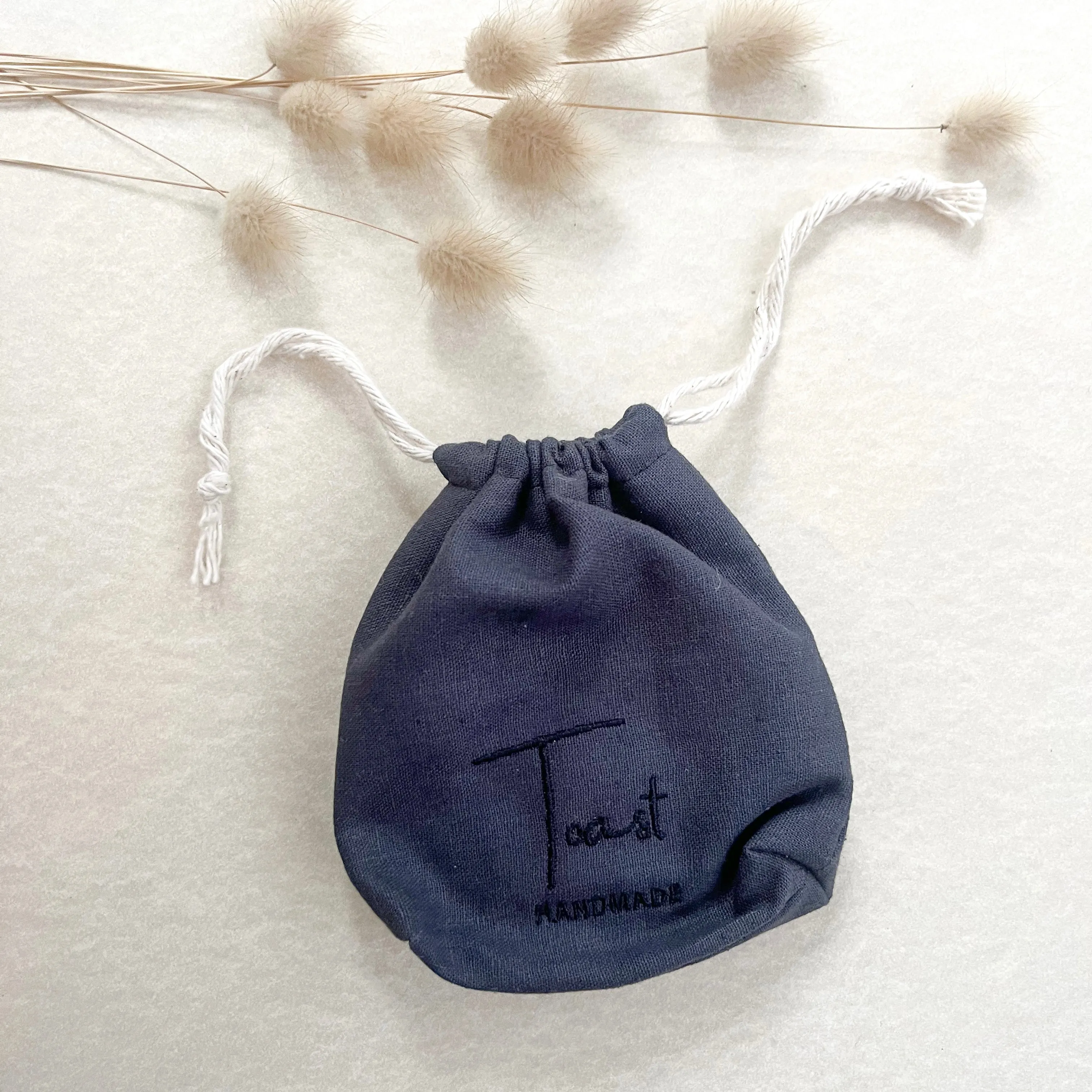 Hemp Scrubbies and Gift Bag - Navy Blue