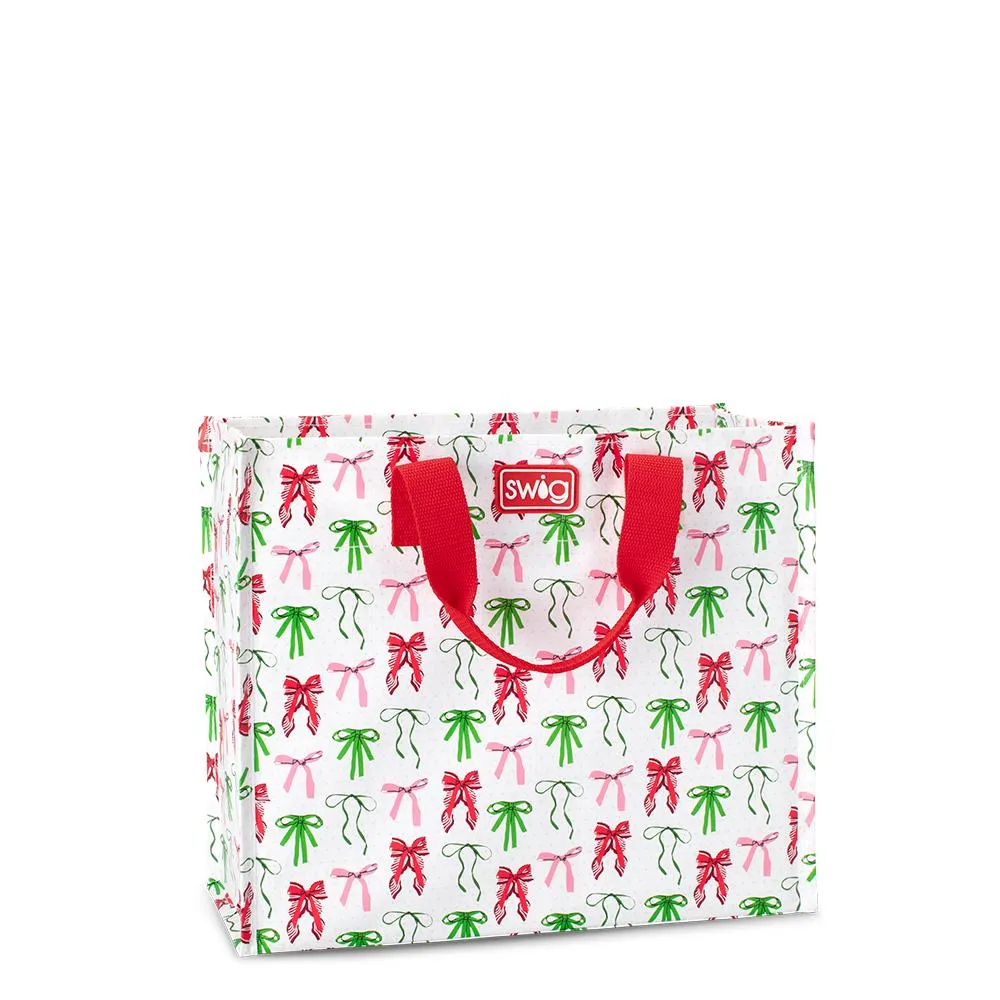 Ribbons and Bows Reusable Bag Medium