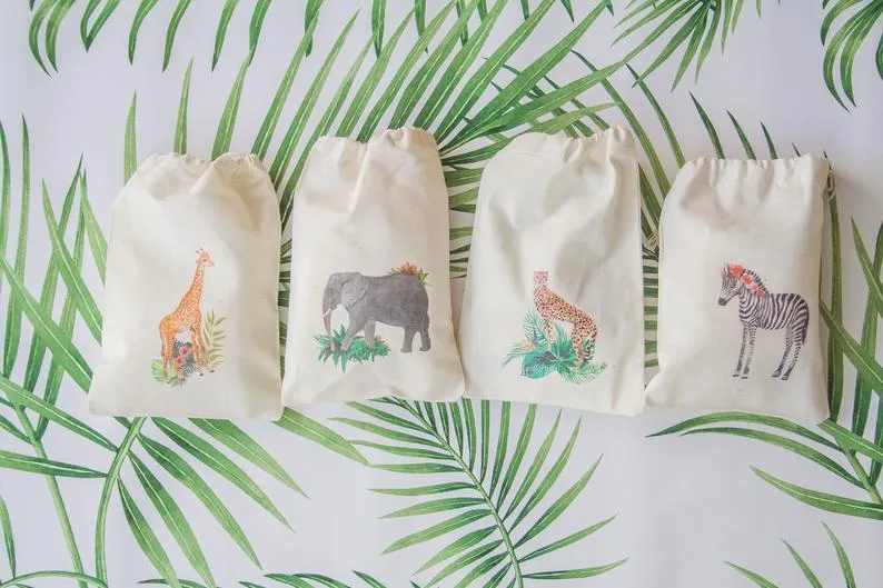 Safari Calico Party Favour Bag