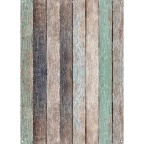 X-Drop Canvas Backdrop - Nutmeg Wood Planks (5' x 7')