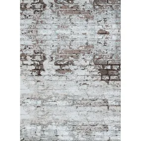 X-Drop Canvas Backdrop - Weathered Brick Wall (5' x 7')